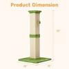 Heynemo 32" Cat Scratching Post, Sisal Cat Scratcher with Hanging Ball Toy, Tall Scratch Pole for Indoor Cats, Cat Scratch Post for Cats - 4 of 4