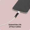 U Brands 10ct Silicone Cord Protectors Black/White - 4 of 4