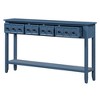 Whisen Rustic Entryway Console Table with Drawers and Bottom Shelf - 4 of 4