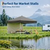10'x10' Pop Up Canopy Tent Easy to Set Up and Take Down, with 4Pcs Sidewalls, Portable Instant Commercial Canopy for Patio, Outdoor, Camping, Black - 3 of 4