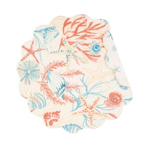 C&F Home Shelly Shores Round Placemat, Set of 6 - 1 of 3