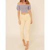 Women's Speckled Rib Knit Off Shoulder Puff Crop Sweater - PROMESA - 4 of 4
