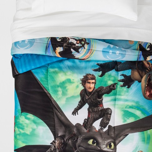 How To Train Your Dragon 3 Twin Comforter Target