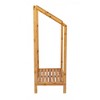 Mind Reader Three Tier Freestanding Bamboo Towel Drying Rack - image 3 of 4
