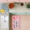 Stupell Industries Pink Nice List Ticket Printed Anti-Fatigue Floor Mat, design by JJ Design House LLC, 30"x18" - 2 of 4