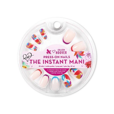 Olive & June Press-On Fake Nails - S Round - Spinning Pinwheel - 42ct