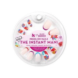 Olive & June Press-On Fake Nails - S Round - Spinning Pinwheel - 42ct - 1 of 4