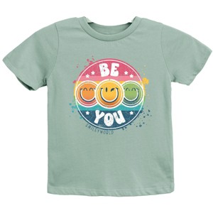 The Juniper Shop SmileyWorld Be You Rainbow Circle Youth Short Sleeve Tee - 1 of 4