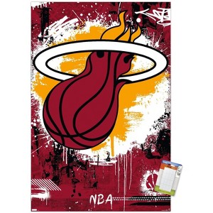 Trends International NBA Miami Heat - Maximalist Logo 23 Unframed Wall Poster Prints - 1 of 4