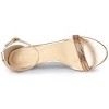 Allegra K Women's Stiletto Heels Rhinestone Ankle Strap Sandals - 4 of 4