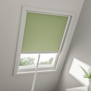 Cordless Skylight Shades 100% Blackout (Lime Green, 12-51 Wide and 12-74 High) - 1 of 3