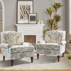 Set of 2 Dani comfy Livingroom Armchair with Solid Wood Legs  | KARAT HOME - 2 of 4