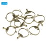 Unique Bargains DIY Crafts Earrings Necklace Bracelet Making Alloy Open Back Fan Bezel Pendants 10 Pcs - 3 of 4