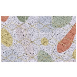 Unique Bargains Non-Slip Front Door and Indoor Entrance Kitchen Waterproof Rubber Washable Door Mat - 1 of 4