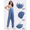 EXLURA Womens Casual Summer Jumpsuits Denim Trendy Fashion Overalls with Pockets - 3 of 4