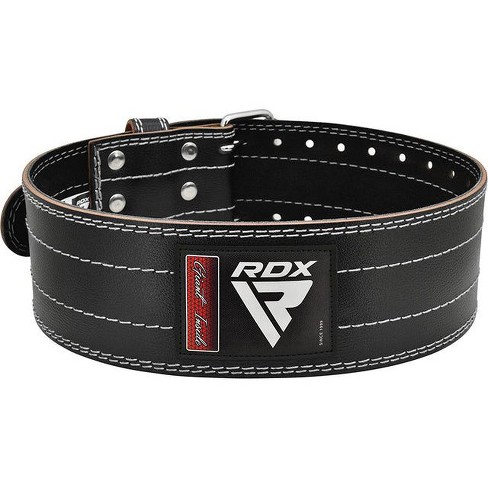 RDX Sports RD1 4'' Weightlifting Leather Gym Belt - Premium Support for Powerlifting, Bodybuilding, and CrossFit Training - image 1 of 1