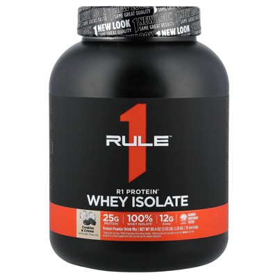 Rule One Proteins R1 Protein Powder Drink Mix, Cookies & Creme, 5.03 lb (2.28 kg)