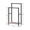 Apex Vanguards 2-Tier Greige Freestanding Towel Rack - 2 of 3