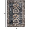 Vintage Area Rug Small Entryway Rug Indoor Non-Slip Doormat Washable Stain Resistant Floor Carpet Boho Accent Rug - 2 of 4