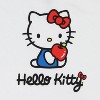 Seven Times Six Hello Kitty Junior's Women's Apple Treat Crewneck Adult Cropped T-Shirt White - 2 of 3