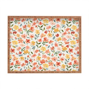 Ninola Design Countryside Fresh Flowers 18" x 14" Large Rectangular Tray - Deny Designs - 1 of 2