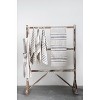 Storied Home Tan & Grey Striped Cotton Tea Towels (Set of 3 Pieces) - 2 of 4