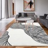 Modern Abstract Area Rug Washable Area Rug - 3 of 4
