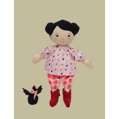 Manhattan Toy Playdate Friends Nico Machine Washable and Dryer Safe 14 Inch Doll with Mini Rooster Stuffed Animal