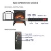 18 inch 3D Flame Electric Infrared Quartz Fireplace Stove with remote control - 3 of 4