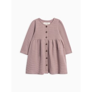 Arden Waffle Knit Button Front Dress - 1 of 2
