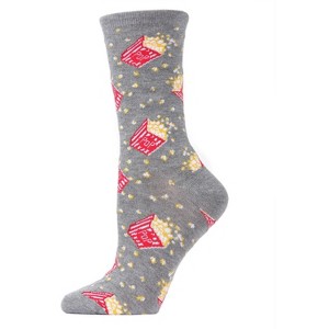 Memoi Popcorn Bamboo Blend Crew Socks - 1 of 2
