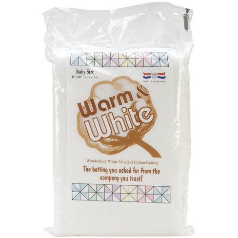 Warm Company Warm & White Cotton Batting-crib Size 45x60 : Target