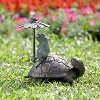 SPI Home Ride Sharing Frog and Turtle Key Box – 12.5" Bronze Metal Outdoor Key Holder with Whimsical Animal Design - 3 of 3