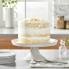 Modern Rim Stoneware Cake Stand Matte Sour Cream - Hearth & Hand™ with Magnolia - image 2 of 3