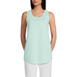 Lands' End Women's Supima Cotton Tunic Tank Top - 1 of 4