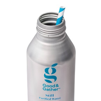 Still Purified Water + Electrolytes - 16 fl oz Aluminum Bottle - Good &#38; Gather&#8482;