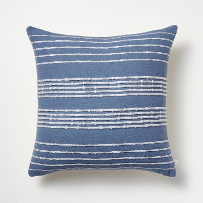 24x24 Vertical Stripe Oversized Throw Pillow Sour Cream/gray - Hearth &  Hand™ With Magnolia : Target