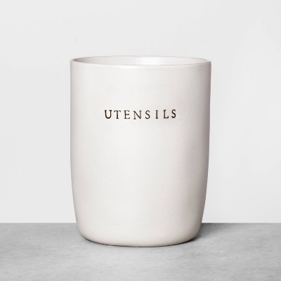 Stoneware Utensil Holder Cream - Hearth & Hand™ with Magnolia