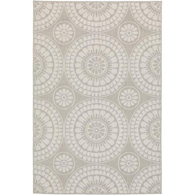 Oriental Weavers Portofino 1832H Grey/ Ivory Indoor/Outdoor Area Rug - 1'10" x 7'3"