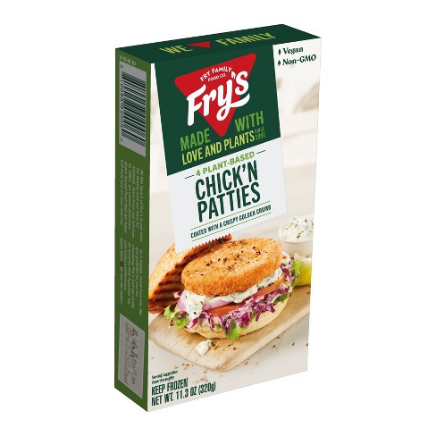 Fry's Vegan Frozen Chick'n Patties 11.29oz Target