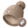 Dalix Heartly Ghost Knit Pom Beanie - image 4 of 4