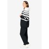Woman Within Plus Size Striped Full Zip Jacket Set - 4 of 4