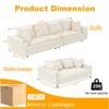 RISOKEYS Upholstered Sofa - Cloud Couch with Deep Seat and Soft Pillows, Convertible Sofa Lounge Chair for Living Room, Bedroom - 3 of 4