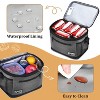 Tirrinia Lunch Bag for Mens Womens Kids, Insulated Leakproof Reusable Lunch Cooler Tote Bag, Portable Lunch Bags for Office School Picnic Camping - 3 of 4