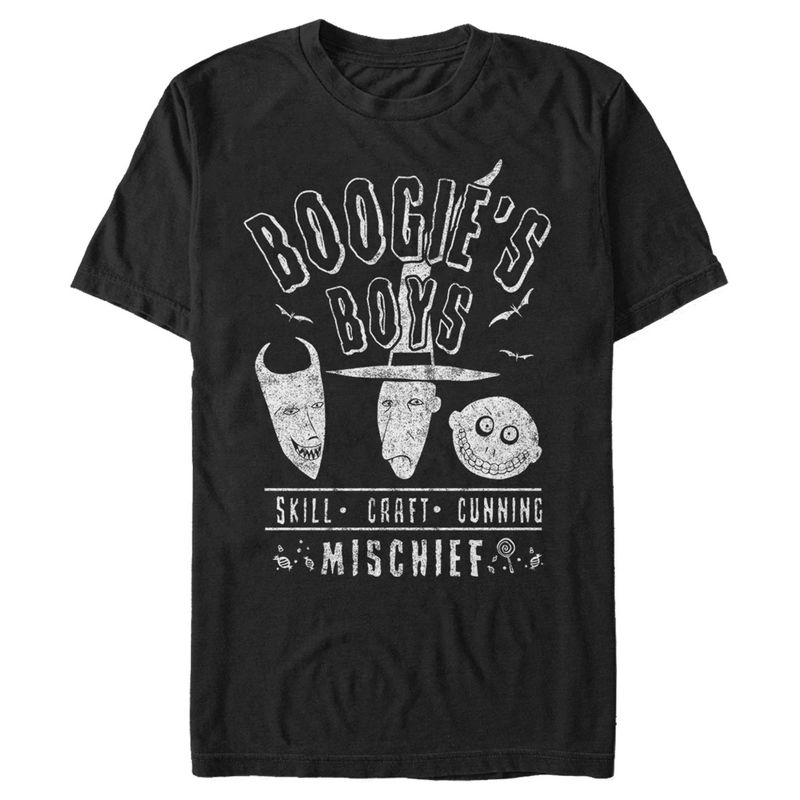 Men's The Nightmare Before Christmas Halloween Lock Shock and Barrel Boogie's Boys T-Shirt, 1 of 6
