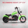24V Kids Electric Dirt Bike - 14 MPH Off-Road Motorcycle for Ages 6-12, 250w Powerful Motor, 60 Min Ride Time, Hydraulic Suspension, Max 135 Lbs - 4 of 4