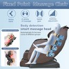 FDW Massage Chair Zero Gravity Full Body Electric Shiatsu Massage Chair Recliner with Foot Rollers Built-in Heat Therapy Air Massage System (Brown) - 4 of 4