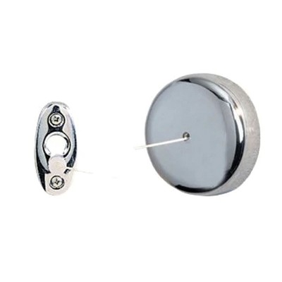 Chrome-Plated Steel Retractable Clothesline for Ceiling Mount