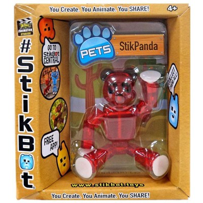 Stikbot Pets Series 2 Stikpanda Figure Red Target - roblox stikbots
