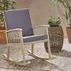 NicBex Rocking Chair with Padded Cushion Accent Chair Glider Rocker Chair with Armrest for Bedroom, Living Room, Gray - 2 of 4